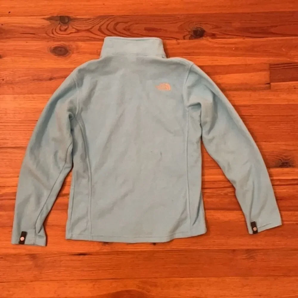 The North Face Blue Full Zip Fleece Jacket Girls Size Large 14-16 Outdoors